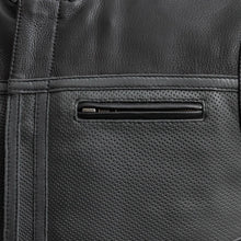 Load image into Gallery viewer, Two Tone Lowrider Perforated Men's Leather Vest
