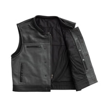 Load image into Gallery viewer, Two Tone Lowrider Perforated Men's Leather Vest
