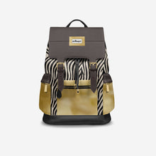 Load image into Gallery viewer, Luxury Vegan Backpack GOLD SAFARI – BYMANYC ® New York Made in Italy
