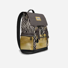 Load image into Gallery viewer, Luxury Vegan Backpack GOLD SAFARI – BYMANYC ® New York Made in Italy

