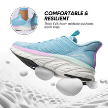 Load image into Gallery viewer, Women's Slip On Walking Shoes Running ActiveCushion Comfortable Tennis Breathable Non Slip Athletic Gym Workout Cross Training Sneakers 6 Light Blue - #GIAA73110001

