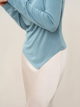 Load image into Gallery viewer, Wool Lyocell Twisted V-Neck Ruched Top NATALIE
