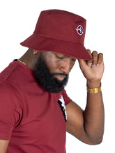 Load image into Gallery viewer, M033 Colton Nylon Bucket Hat - Burgundy
