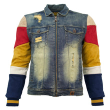 Load image into Gallery viewer, M1010 Makobi Ultra Suede  Denim Jacket - Vintage Wash

