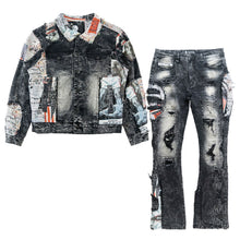 Load image into Gallery viewer, M1014 Mohadi Denim Jacket - Black

