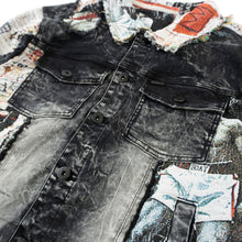 Load image into Gallery viewer, M1014 Mohadi Denim Jacket - Black
