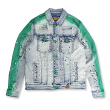 Load image into Gallery viewer, M1038 Paint Stroke Denim Jacket - Dirt Wash
