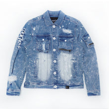 Load image into Gallery viewer, M1080 "Fall Back" Denim Jacket - Light Wash
