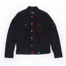 Load image into Gallery viewer, M1080 "Fall Back" Denim Jacket - Black/Black
