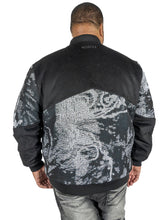 Load image into Gallery viewer, M1099 Bagnoli Tapestry Varsity Jacket - Black
