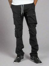 Load image into Gallery viewer, M1625 Sartoni Nylon Stacked Pants - Black
