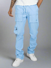 Load image into Gallery viewer, M1625 Sartoni Nylon Stacked Pants - Blue
