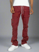 Load image into Gallery viewer, M1625 Sartoni Nylon Stacked Pants - Burgundy
