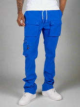 Load image into Gallery viewer, M1625 Sartoni Nylon Stacked Pants - Royal
