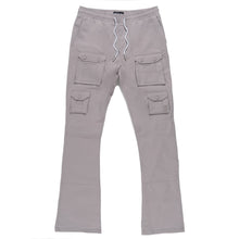 Load image into Gallery viewer, M1633 Colton 34” Stack Nylon/Spandex  Sweat Pants - Gray
