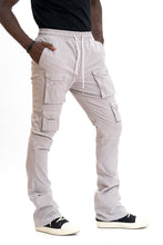 Load image into Gallery viewer, M1633 Colton 34” Stack Nylon/Spandex  Sweat Pants - Gray
