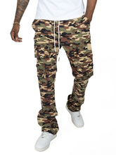 Load image into Gallery viewer, M1633 Colton 34” Stack Nylon/Spandex  Sweat Pants - Camo
