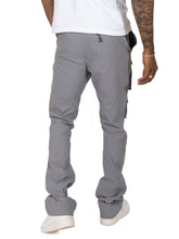 Load image into Gallery viewer, M1633 Colton 34” Stack Nylon/Spandex  Sweat Pants - Dark Gray
