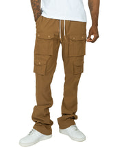 Load image into Gallery viewer, M1633 Colton 34” Stack Nylon/Spandex  Sweat Pants - Mocha
