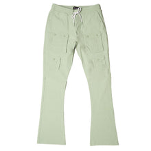 Load image into Gallery viewer, M1633 Colton 34” Stack Nylon/Spandex  Sweat Pants - Light Olive
