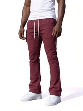Load image into Gallery viewer, Nylon Pants | M1634 Adorni Stacked - Burgundy
