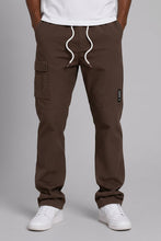 Load image into Gallery viewer, M1634 Adorni Stacked Nylon Pants - Dark Brown

