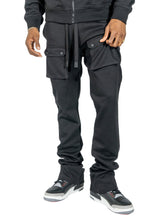 Load image into Gallery viewer, M1635 Essentials Stacked Sweatpants - Black
