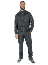 Load image into Gallery viewer, M5335 Essential Fleece Zip Up Hoodie - Black
