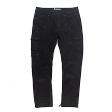 Load image into Gallery viewer, M1737 Berteli Acid Cargo Pants - Black
