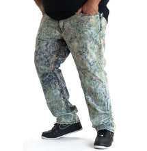 Load image into Gallery viewer, M1778 Marbleized Ripped Jeans - Mint
