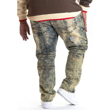 Load image into Gallery viewer, M1779 Makobi Biker Jeans with Rip Damages - Vintage
