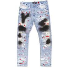 Load image into Gallery viewer, M1909 Medano Biker Jeans - Light Wash

