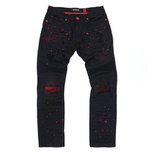 Load image into Gallery viewer, M1924 Makobi Daytona Biker Jeans - Black/Black
