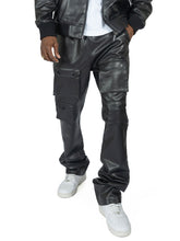 Load image into Gallery viewer, M1927 Romano Vegan Leather Stacked Pants
