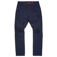 Load image into Gallery viewer, M1932 Makobi Brighton Shredded Twill Jeans - Navy
