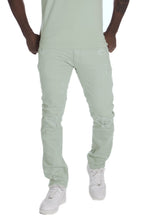Load image into Gallery viewer, M1932 Makobi Brighton Shredded Twill Jeans - Light Olive
