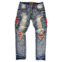 Load image into Gallery viewer, M1939 Railay Biker Jeans w/ Side Pockets - Dirt Wash
