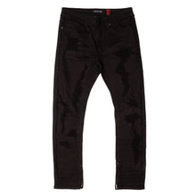 Load image into Gallery viewer, M1973 Danielli 34" Semi Stacked Jeans- Jet black
