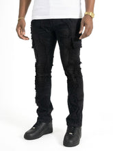 Load image into Gallery viewer, Jeans | M1977 Masino Cargo Jeans - Black
