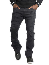 Load image into Gallery viewer, Stacked Pants |M1984 Pastoni Jeans -  Jet Black
