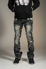 Load image into Gallery viewer, Stacked Pants |M1984 Pastoni Jeans -  Black Wash
