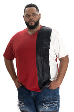 Load image into Gallery viewer, M236 Makobi Knit Piece Shirt - Black/Red
