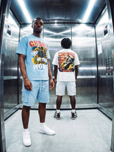 Load image into Gallery viewer, M318 Chaos Oversized T-shirt - Blue
