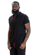 Load image into Gallery viewer, M344 Makobi Ricci Core Polo Shirt- Black

