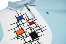 Load image into Gallery viewer, M351 Makobi Color Block Polo Shirt - Blue
