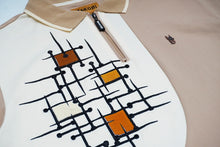 Load image into Gallery viewer, M351 Makobi Color Block Polo Shirt - Khaki
