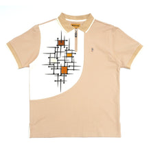 Load image into Gallery viewer, M351 Makobi Color Block Polo Shirt - Khaki
