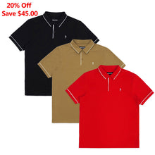 Load image into Gallery viewer, Tee | M383 Luciano Polo Shirt Set of 3
