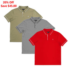 Load image into Gallery viewer, Tee | M383 Luciano Polo Shirt Set of 3
