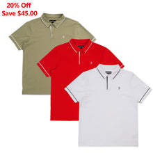Load image into Gallery viewer, Tee | M383 Luciano Polo Shirt Set of 3
